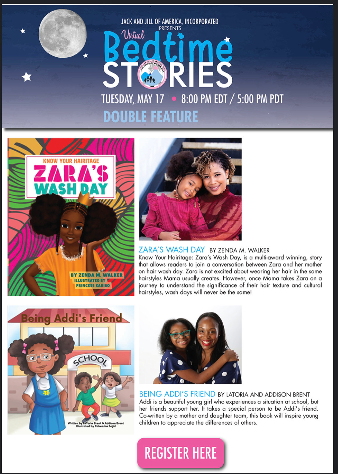 Virtual Bedtime Stories Presented by Jack And Jill of America, Inc.